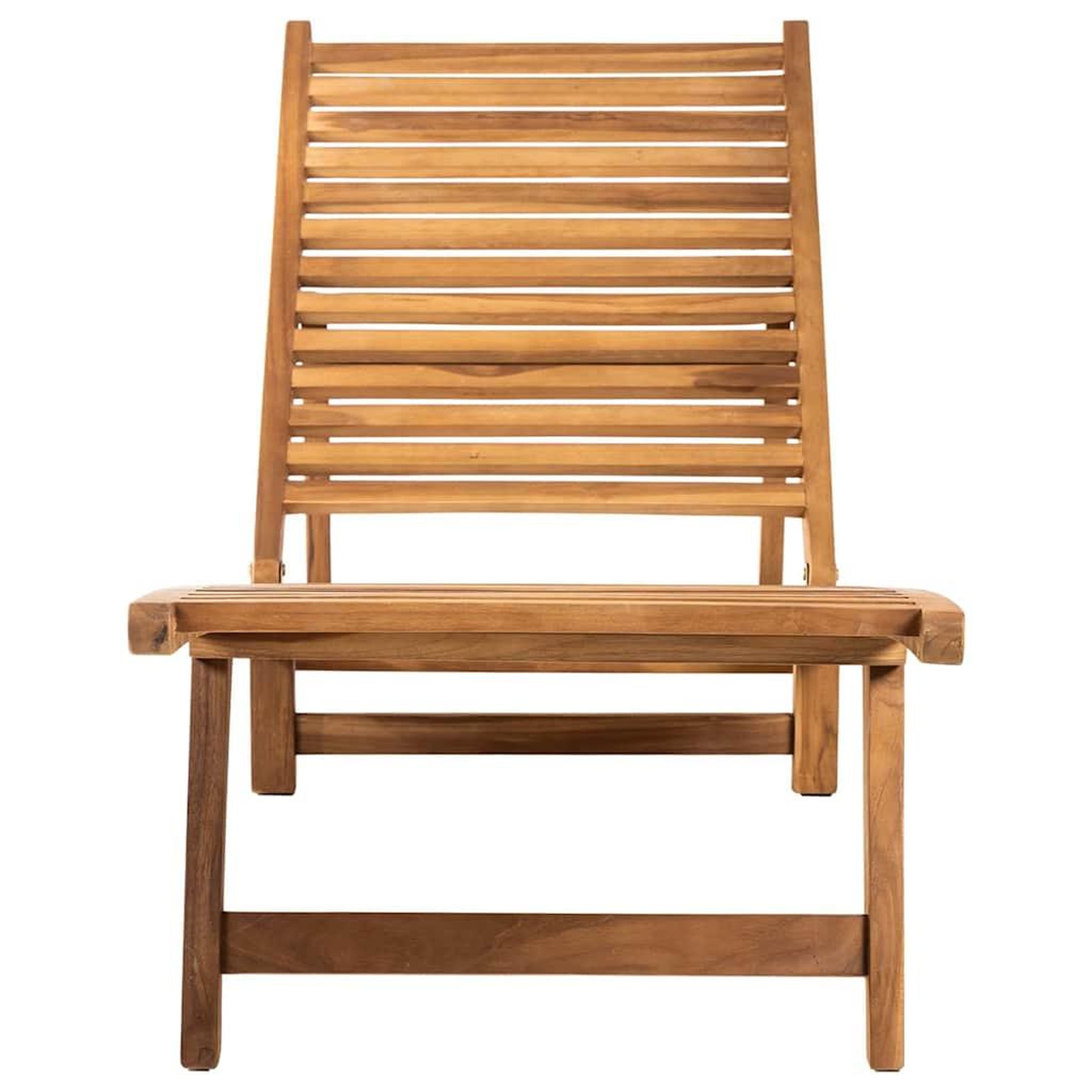 Voir la diapositive 4 : VIDAXL Chaise longue Bois de teck solide