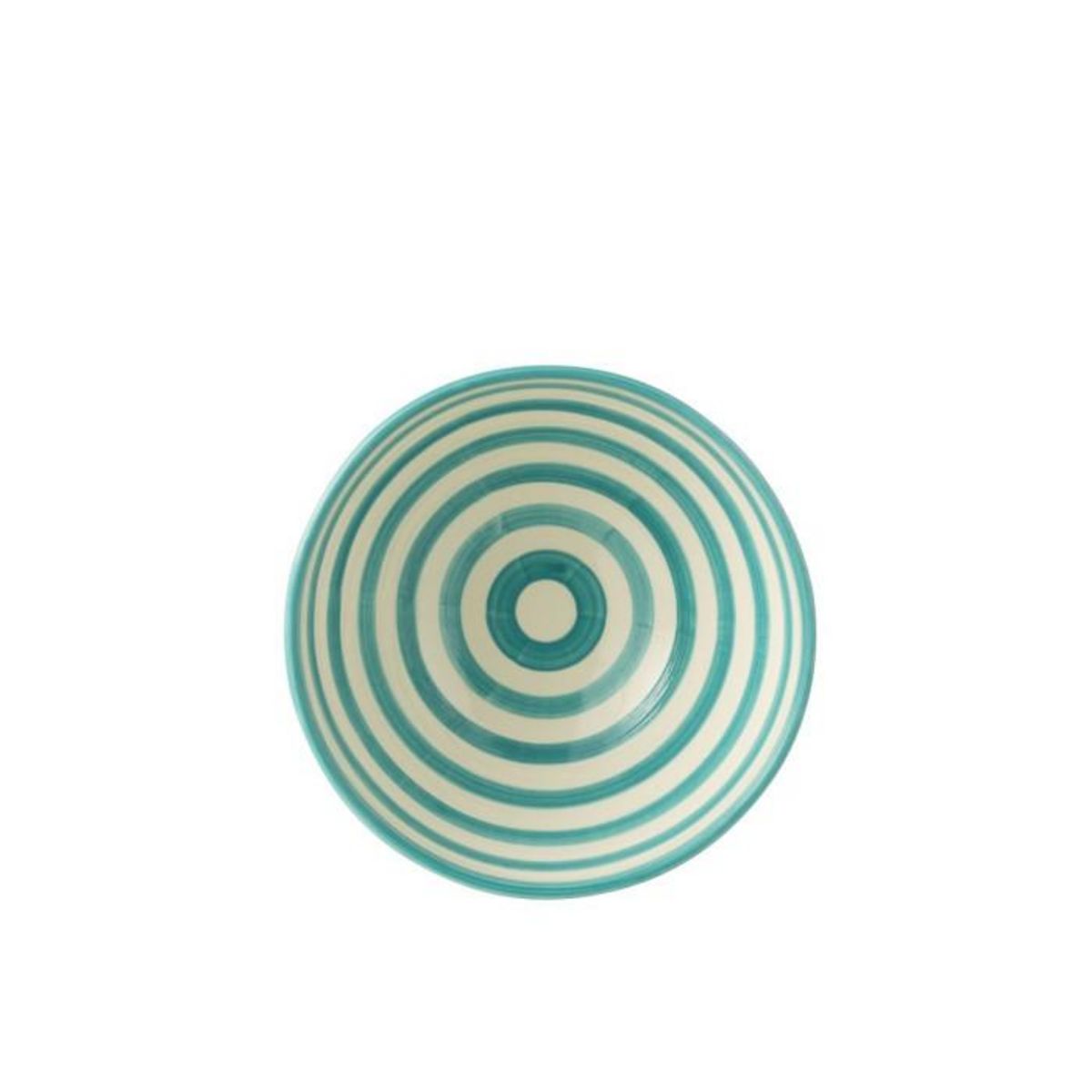 Paris Prix Saladier en Céramique  Granada Rayure  28cm Bleu Aqua