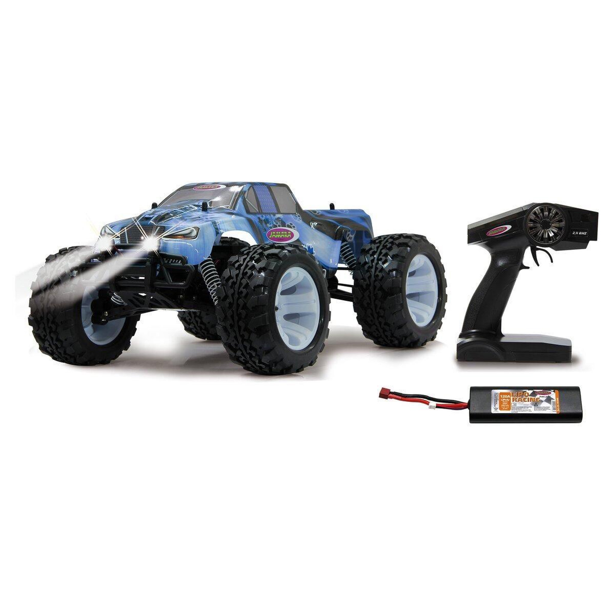 Jamara Tiger ice monstertruck bl 4wd 1:10 lipo 2,4ghz avec led