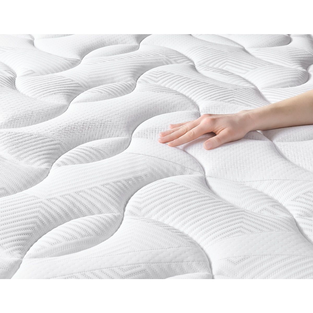 Matelas ressorts ensachés AUBANCE 80x200 cm