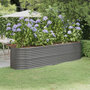 Voir la diapositive 1 : VIDAXL Lit sureleve de jardin Acier enduit de poudre 296x80x68 cm gris