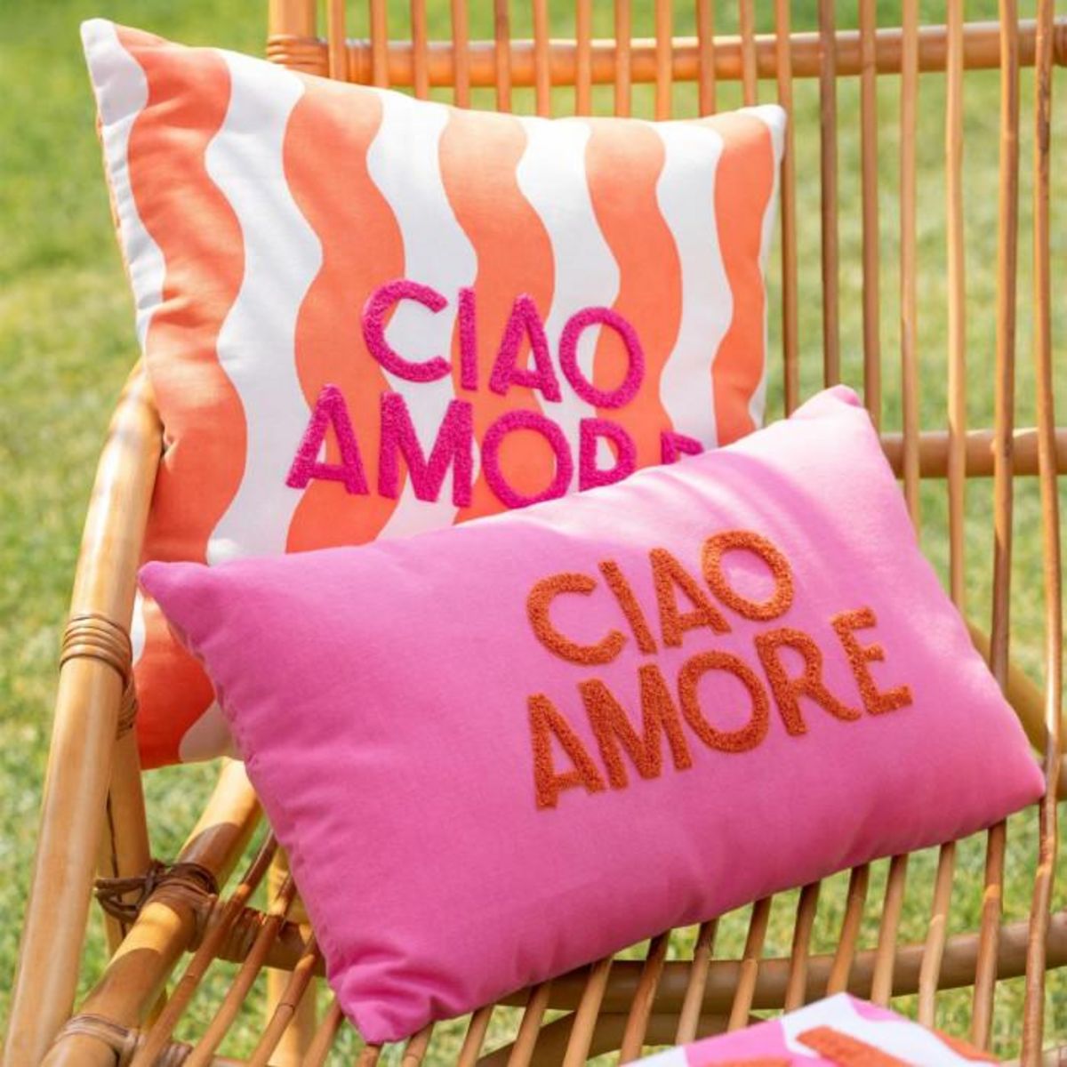 Paris Prix Coussin Déco en Coton  Ciao Amore  30x50cm Rose
