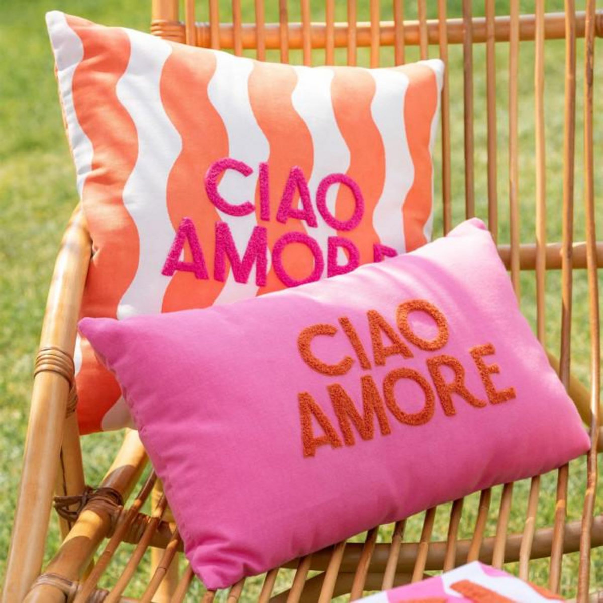 Paris Prix Coussin Déco en Coton  Ciao Amore  30x50cm Rose
