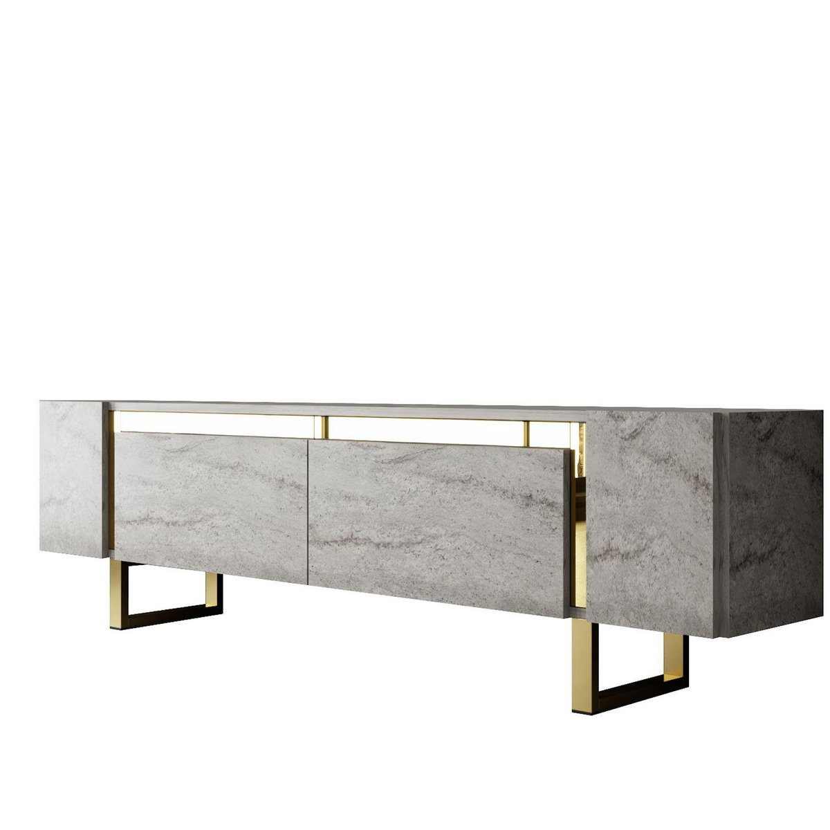 Habitat et Jardin Meuble TV en bois  Yildiz  - 180 x 30 x 50 cm - TravertinOr