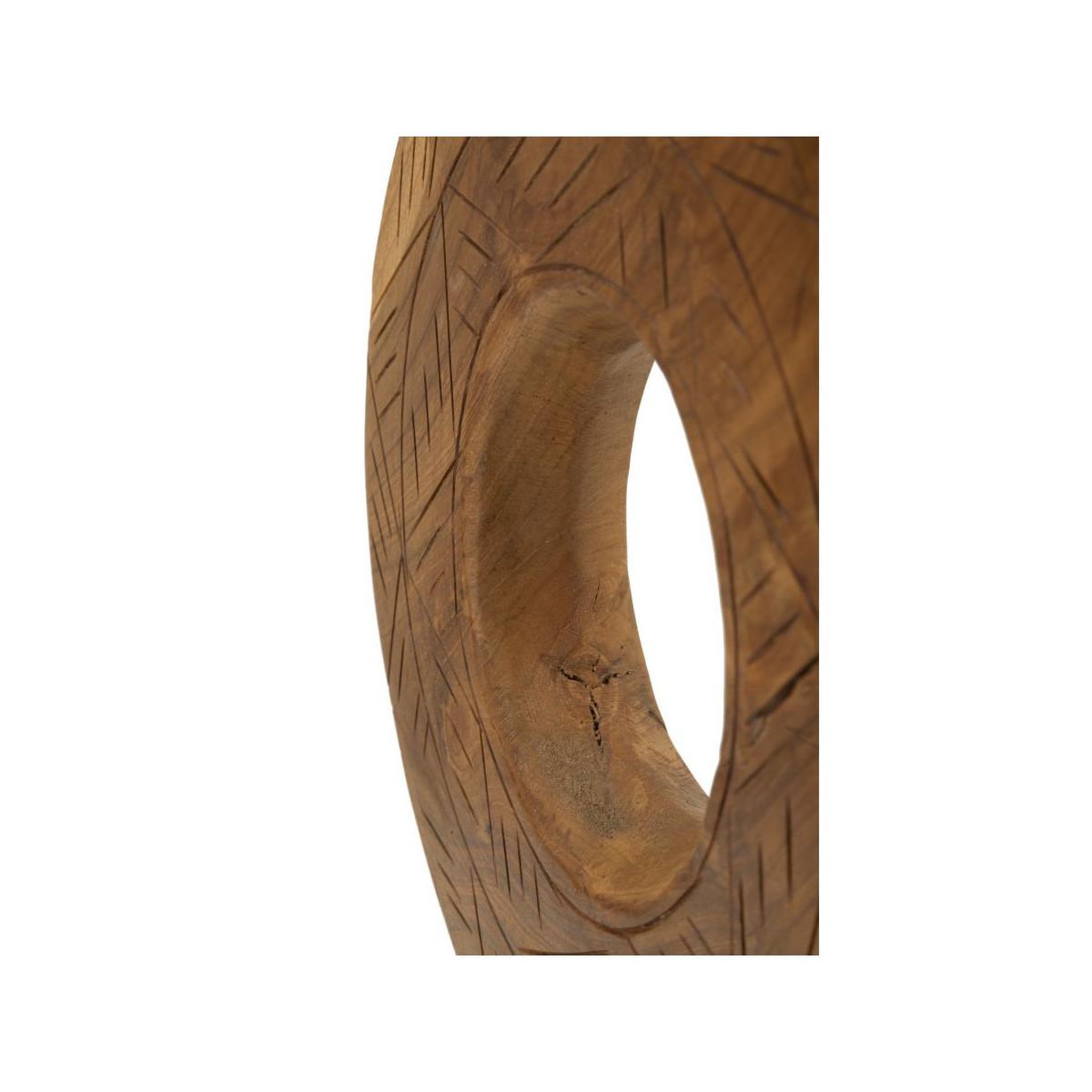 Voir la diapositive 6 : Paris Prix Objet Déco Rond en Teck  Dorat  38cm Naturel