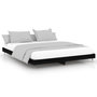 Voir la diapositive 1 : VIDAXL Cadre de lit sans matelas noir 200x200 cm bois d'ingenierie