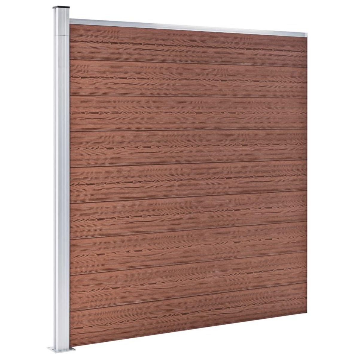 VIDAXL Cloture de jardin WPC 699x186 cm Marron