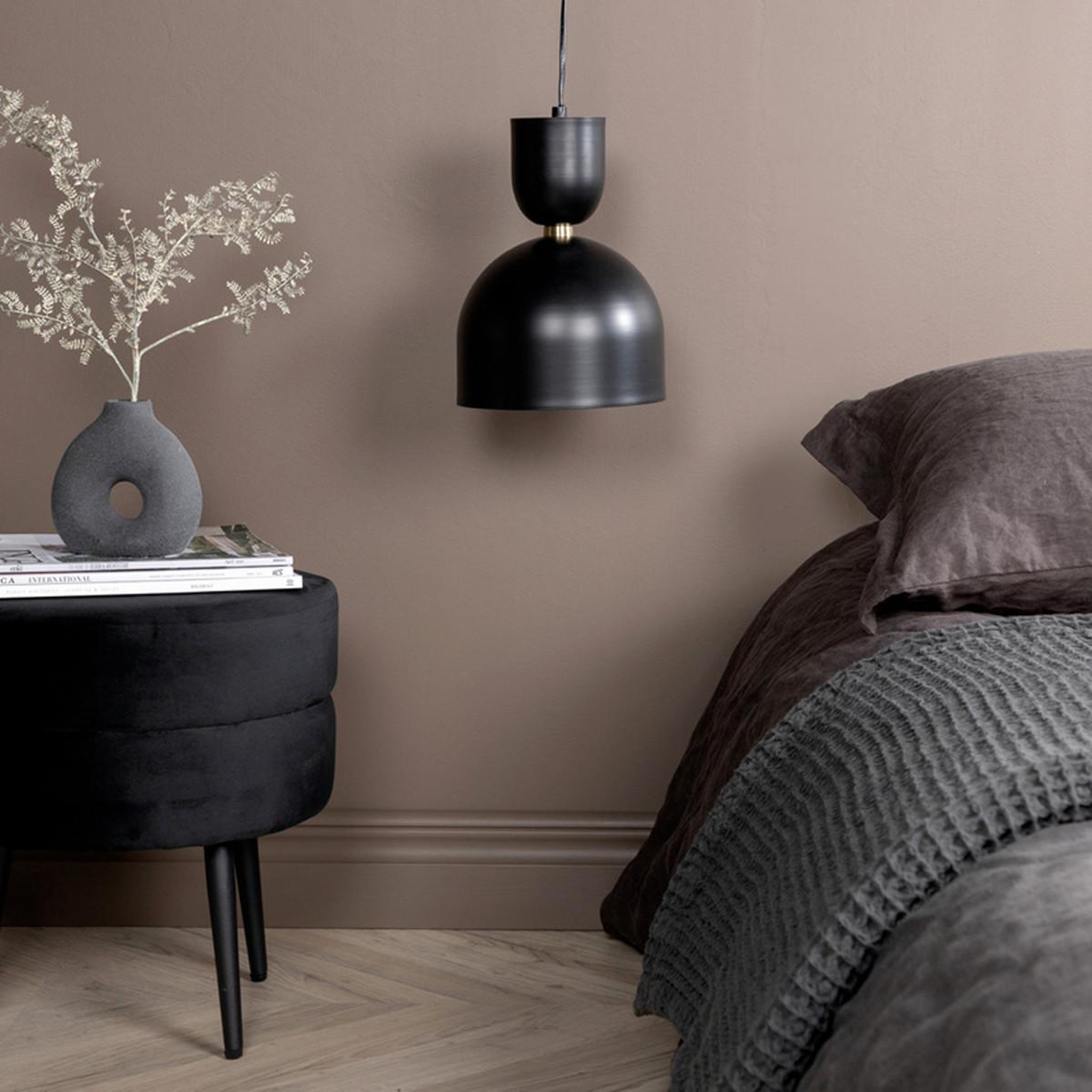 Voir la diapositive 3 : Paris Prix Lampe suspension en métal  tim  20cm noir