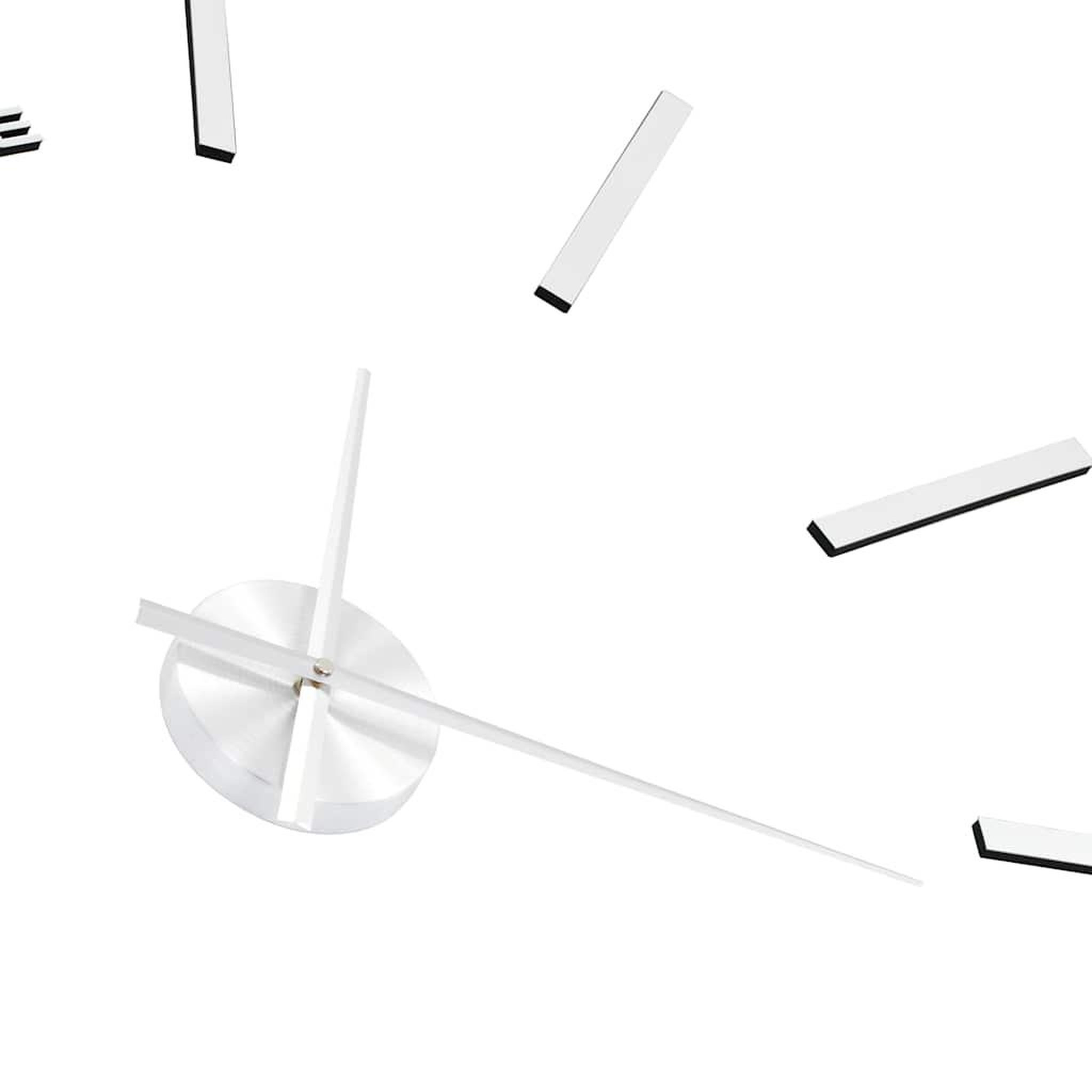 Voir la diapositive 5 : VIDAXL Horloge murale 3d design moderne 100 cm xxl argente