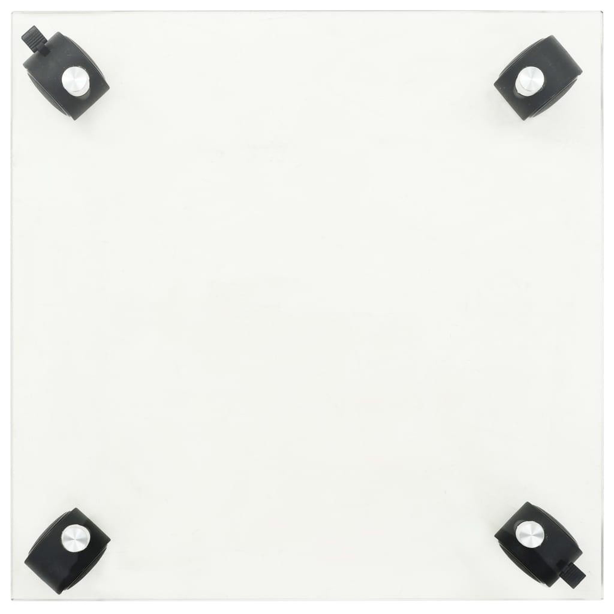 Voir la diapositive 4 : VIDAXL Supports roulants a plantes 4 pcs 35x35 cm Carre Verre trempe