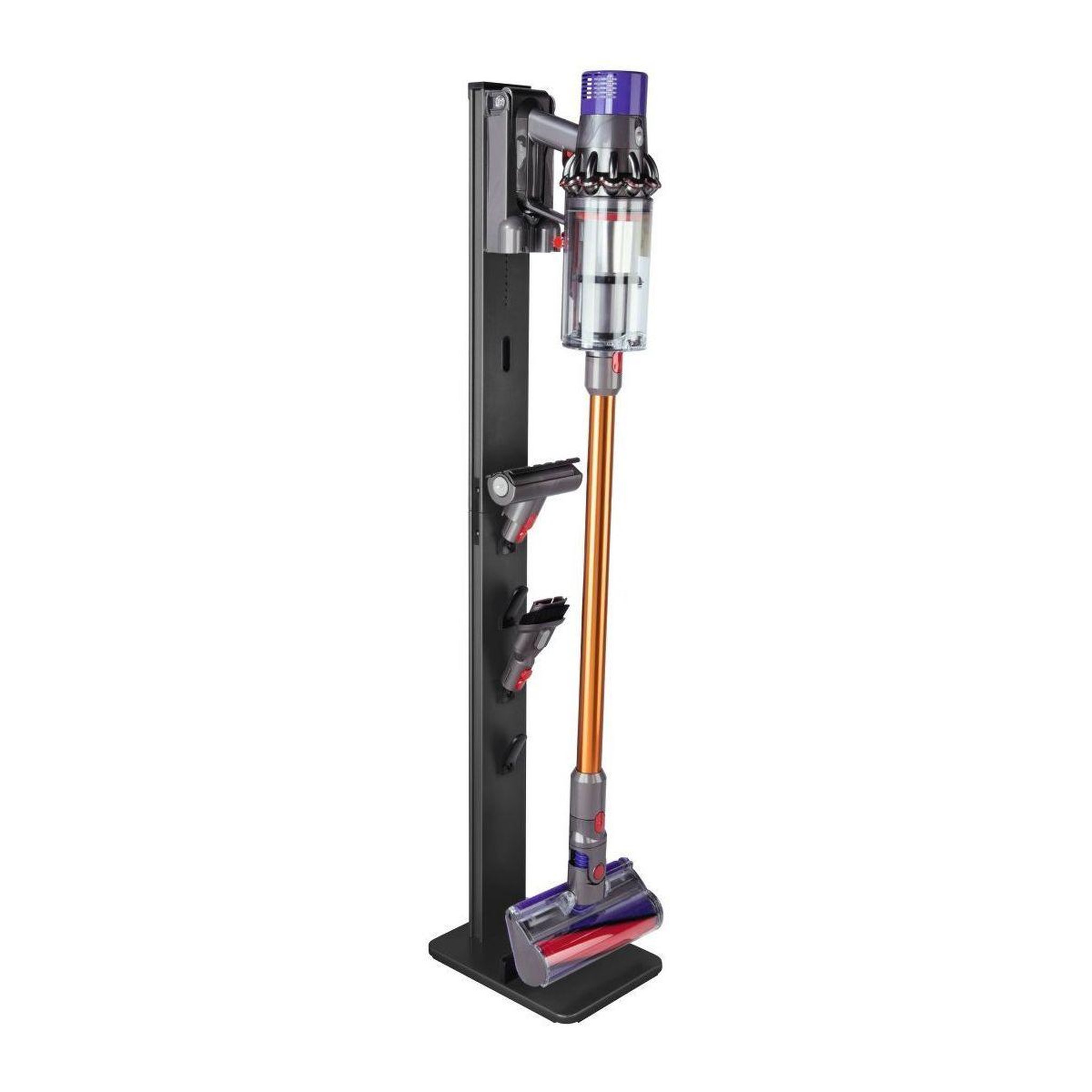 Voir la diapositive 2 : XAVAX Support de rangement mural fixation universelle aspirateur balai noir