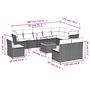 Voir la diapositive 6 : VIDAXL Salon de jardin 11 pcs avec coussins noir resine tressee