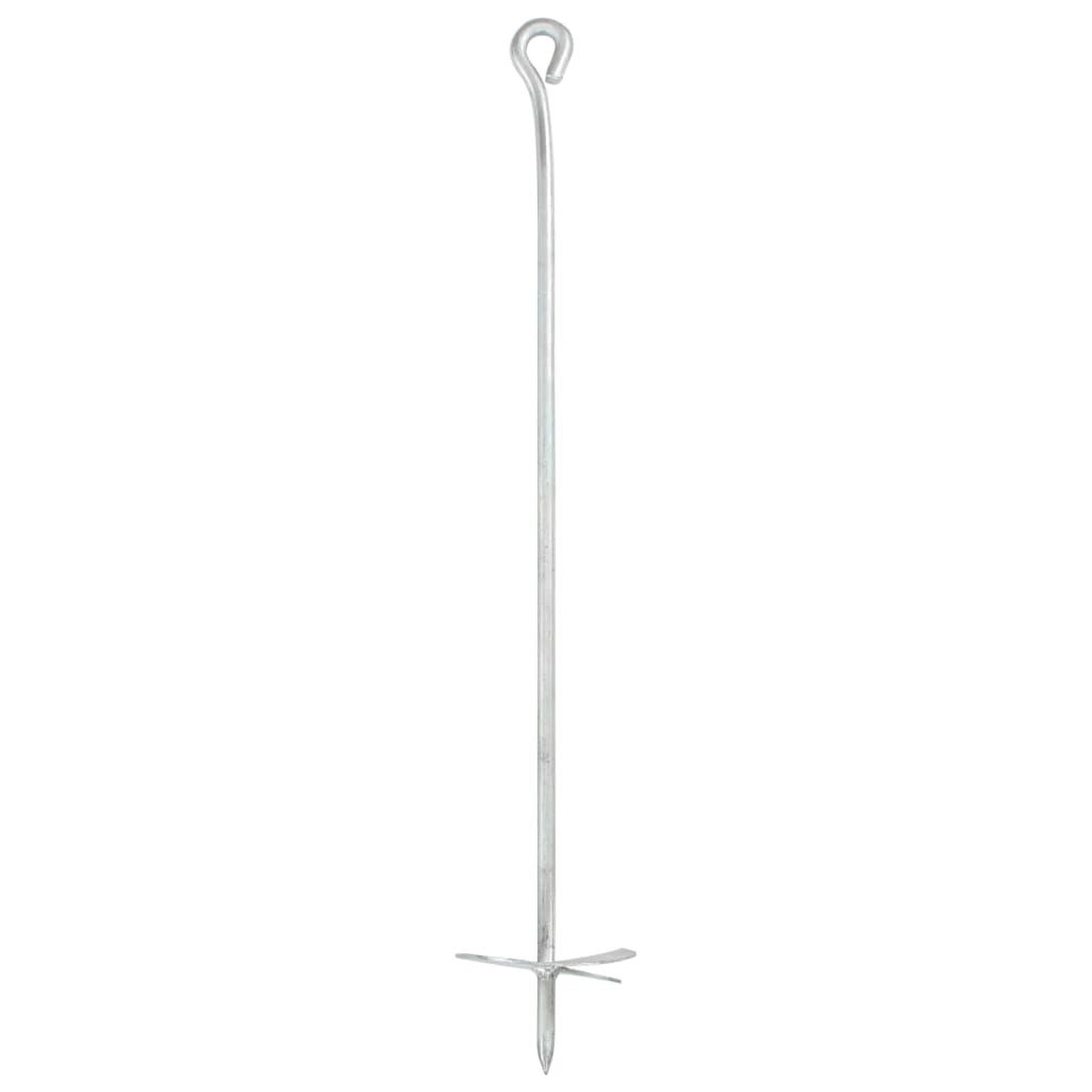 Voir la diapositive 3 : VIDAXL Ancres de terre 4 pcs 10x60 cm Metal galvanise