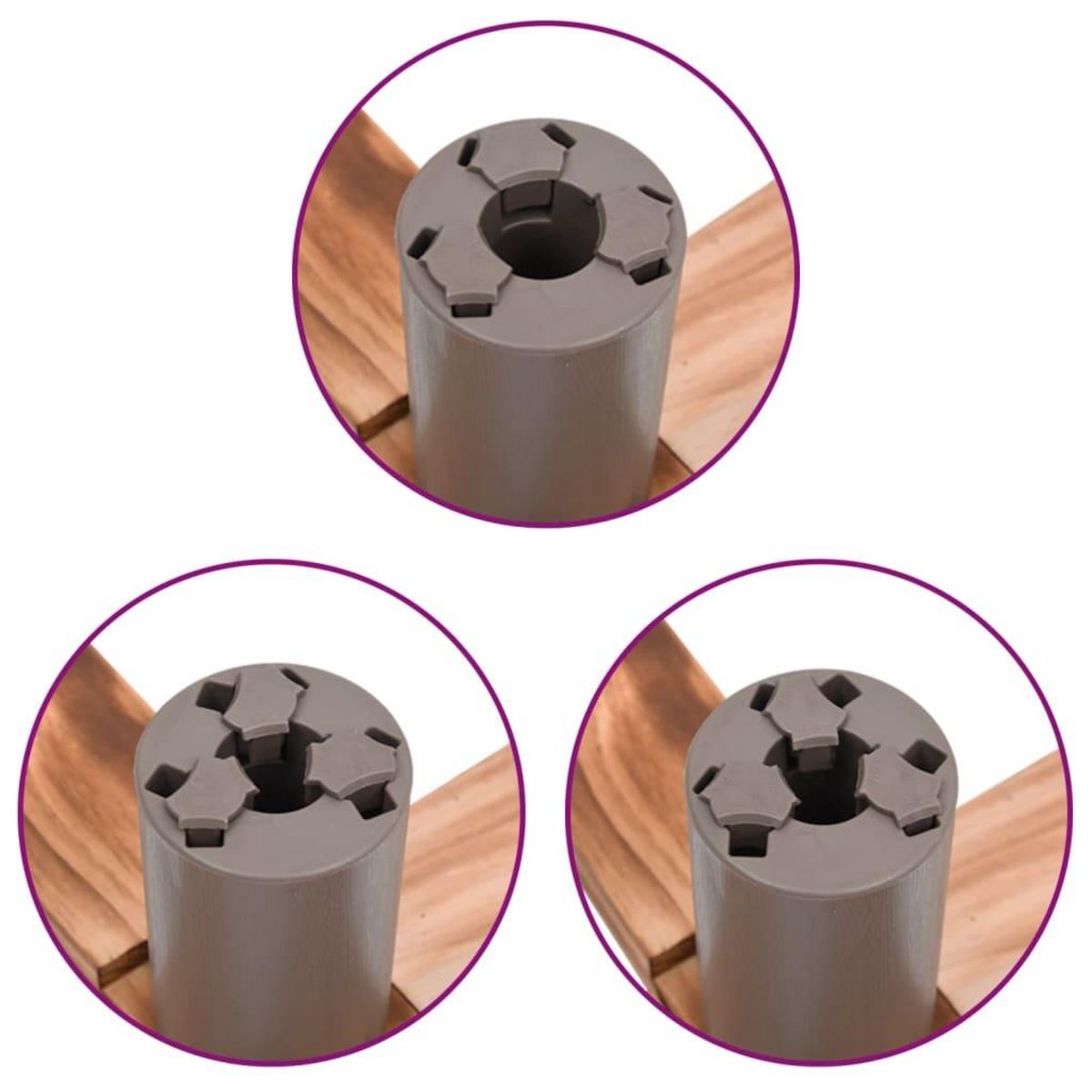 VIDAXL Support de sapin de Noël 54x54x16 cm