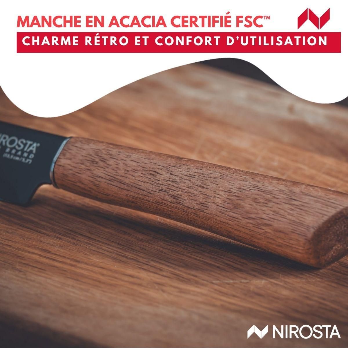 NIROSTA Couteau d'office universel 24 cm Nirosta Flow