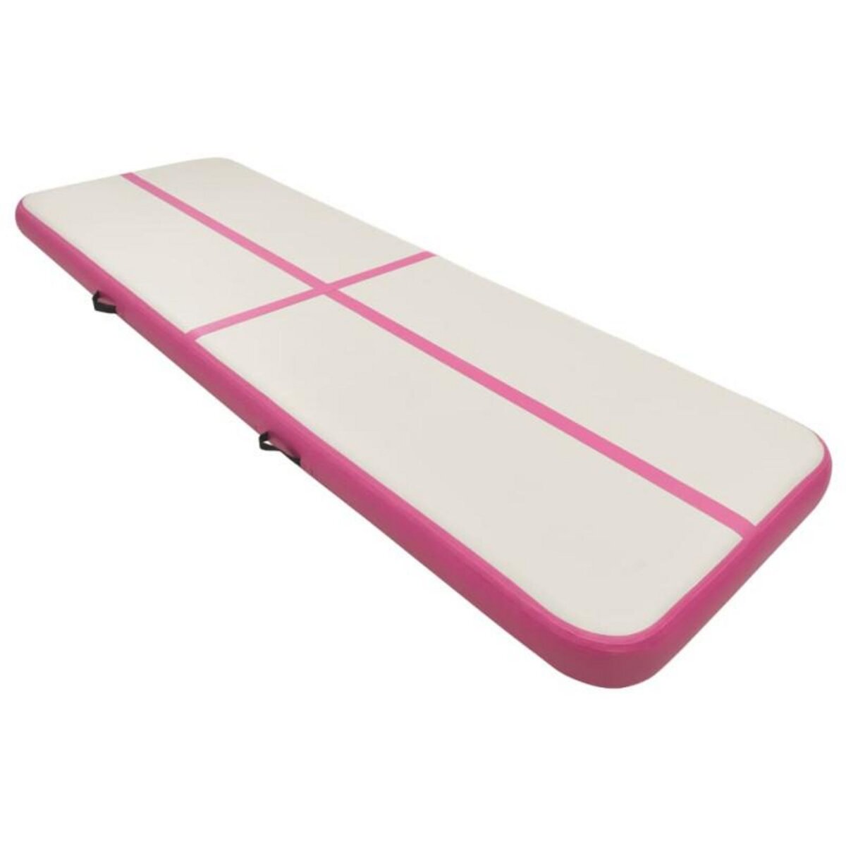 VIDAXL Tapis gonflable de gymnastique avec pompe 500x100x20cm PVC Rose