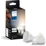 Philips Ampoule LED connectée Hue Pack x 2 ampoules GU10 Hue White
