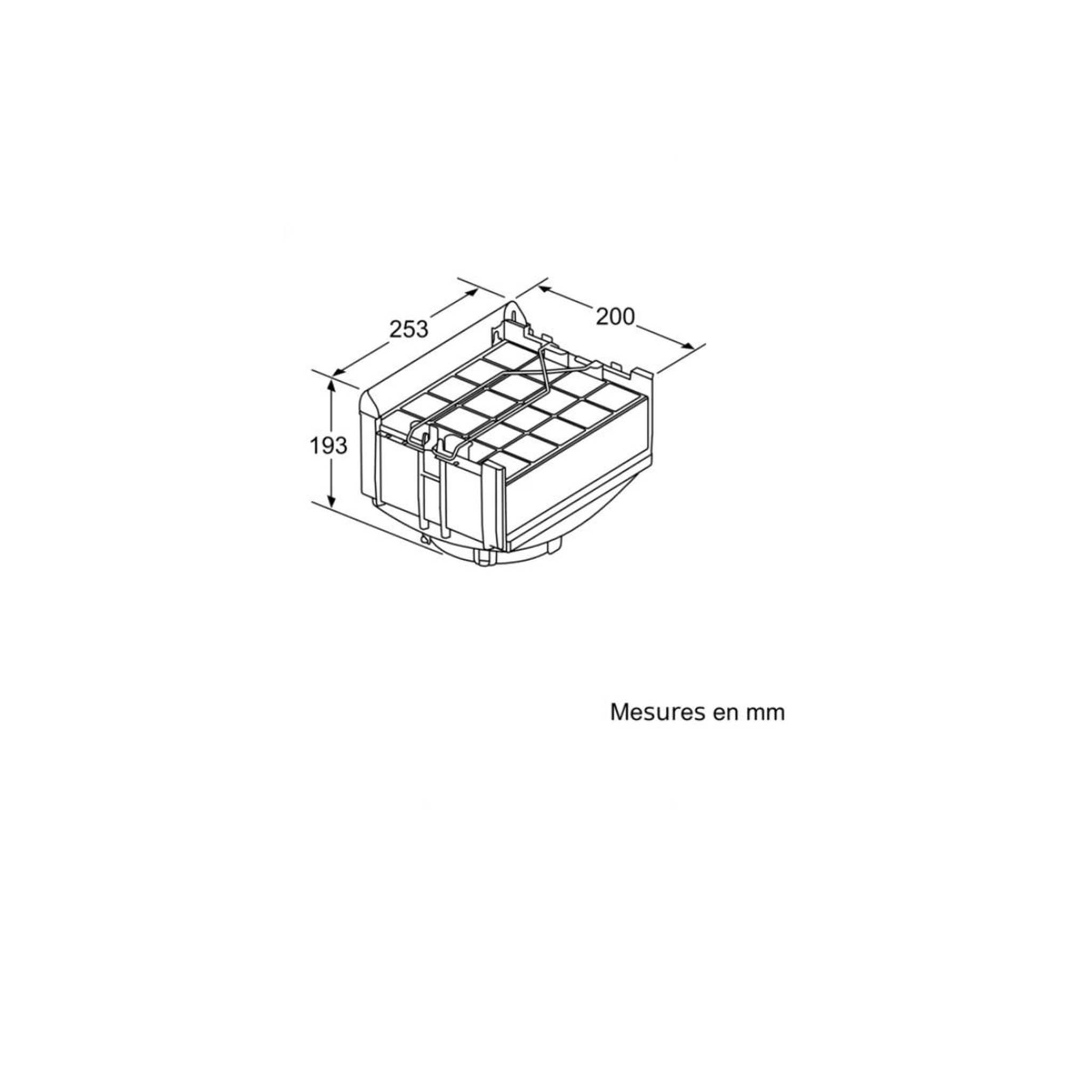 Voir la diapositive 2 : Siemens Kit de recyclage pour hotte - lz10fxj05