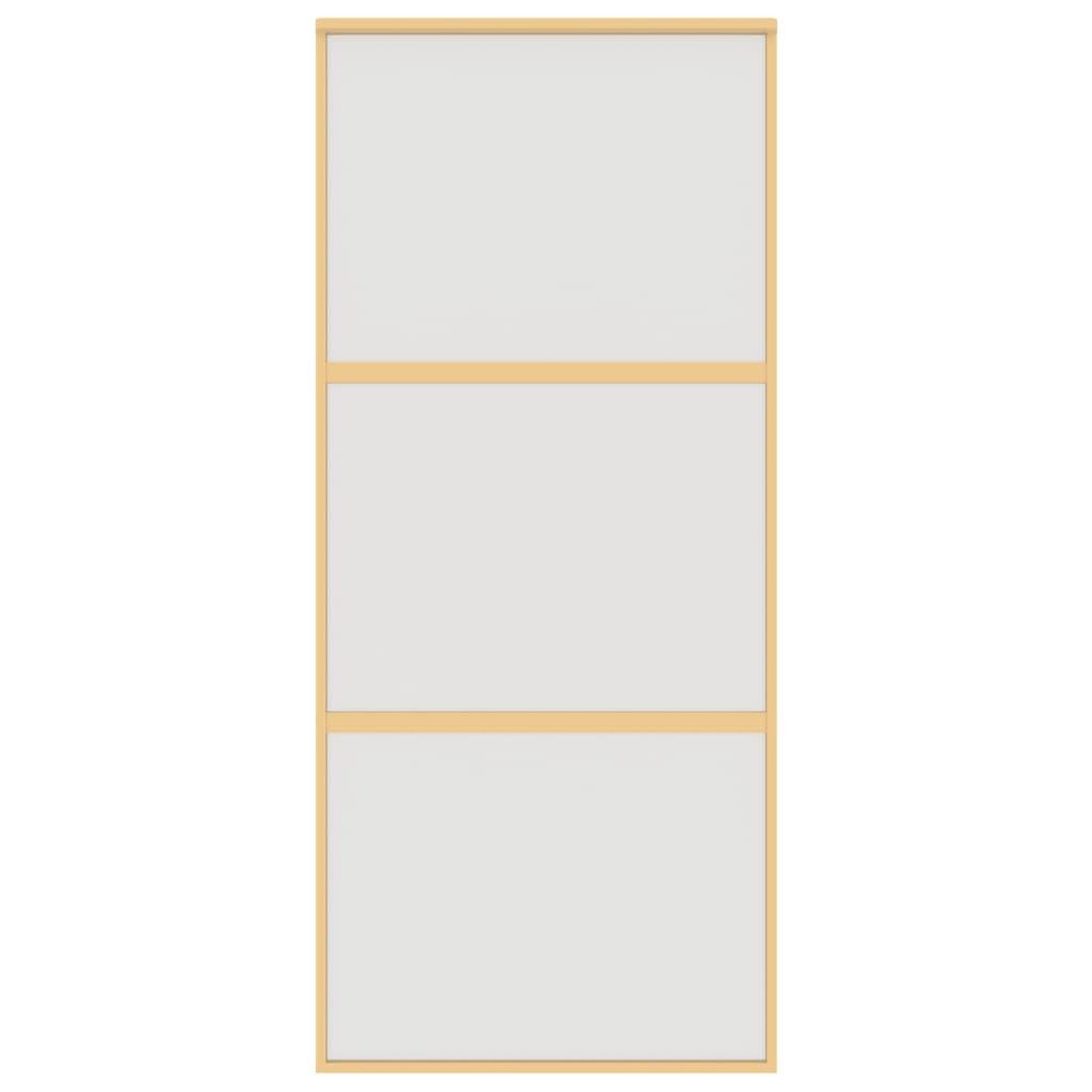Voir la diapositive 4 : VIDAXL Porte coulissante dore 90x205 cm verre ESG depoli et aluminium