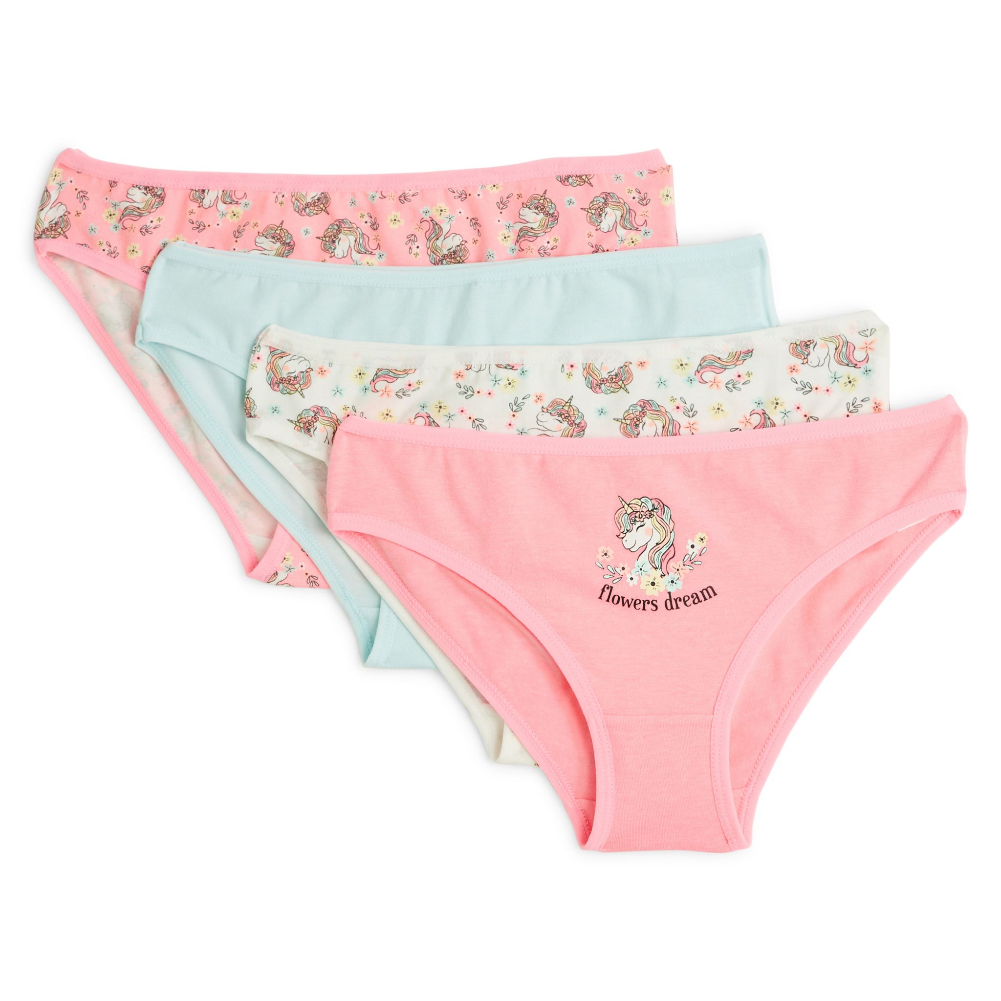 Lot De 4 Culottes Fille Pat' Patrouille - 100% Coton - Rose/Gris