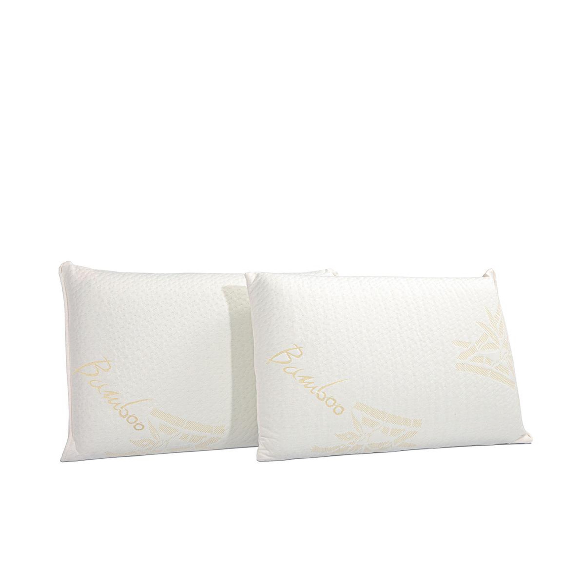 Voir la diapositive 1 : OLYMPE LITERIE Olympe literie | lot de 4 oreillers bamboo | mousse avec mémoire de forme
