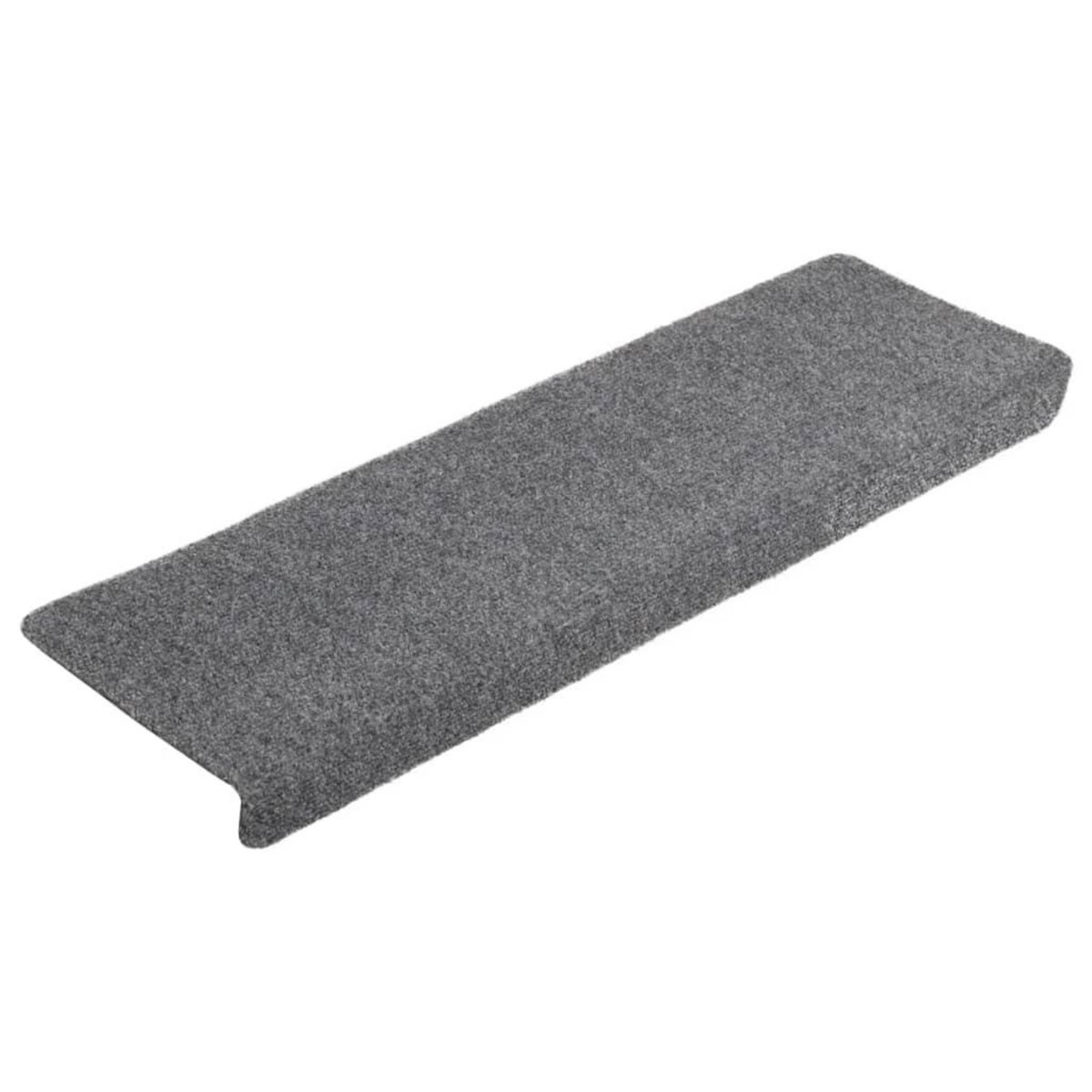 VIDAXL Tapis de marches d'escalier 5 pcs Gris 65x21x4 cm Aiguillete