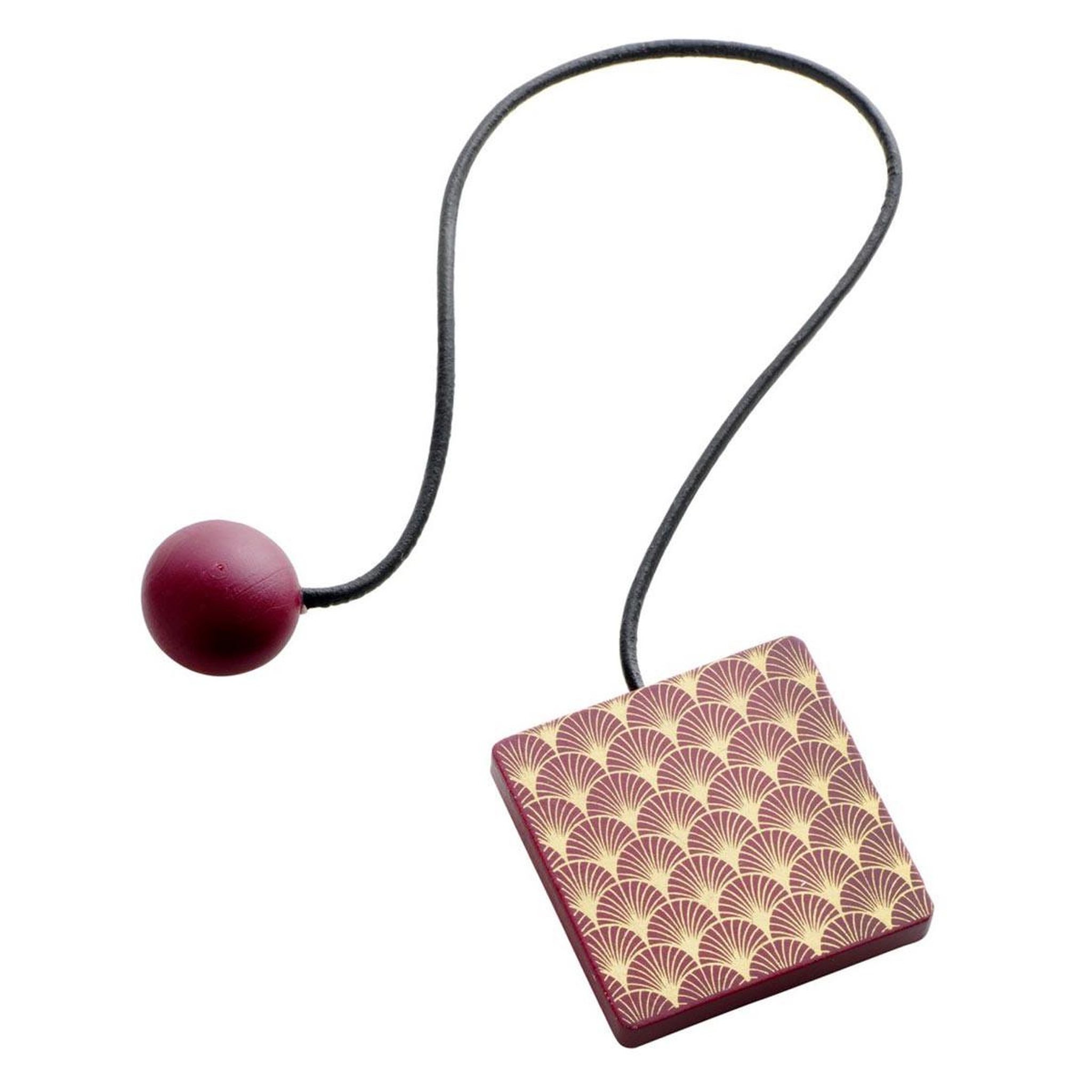Douceur d'Intérieur Embrasse de rideau aimantée  lumos  28cm bordeaux & or