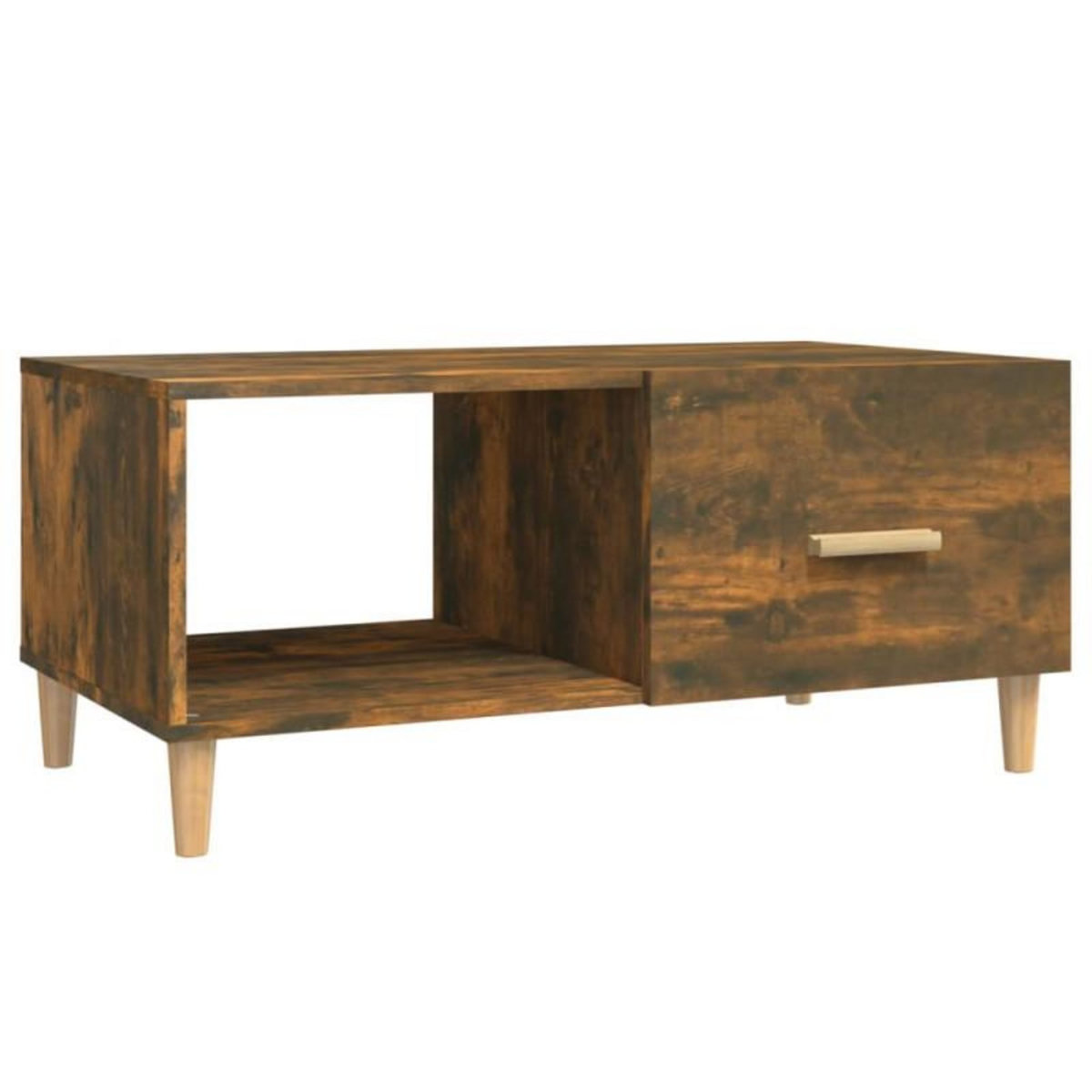 VIDAXL Table basse chêne fumé 89,5x50x40 cm bois d ingénierie