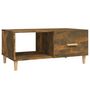 Voir la diapositive 2 : VIDAXL Table basse chêne fumé 89,5x50x40 cm bois d ingénierie