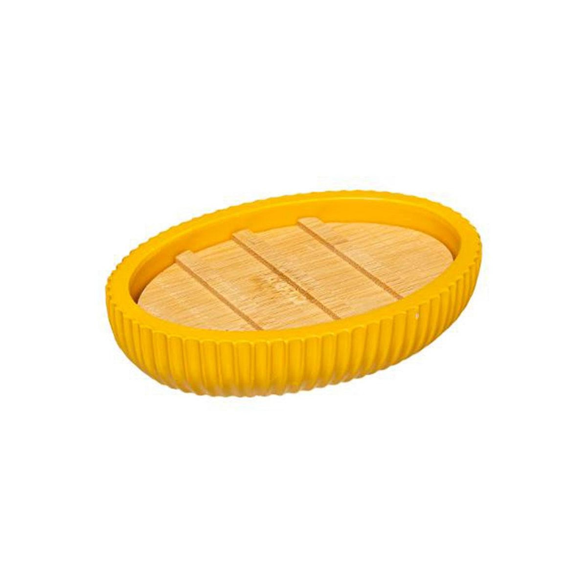 Voir la diapositive 1 : FIVE Porte savon design  modern  12cm moutarde