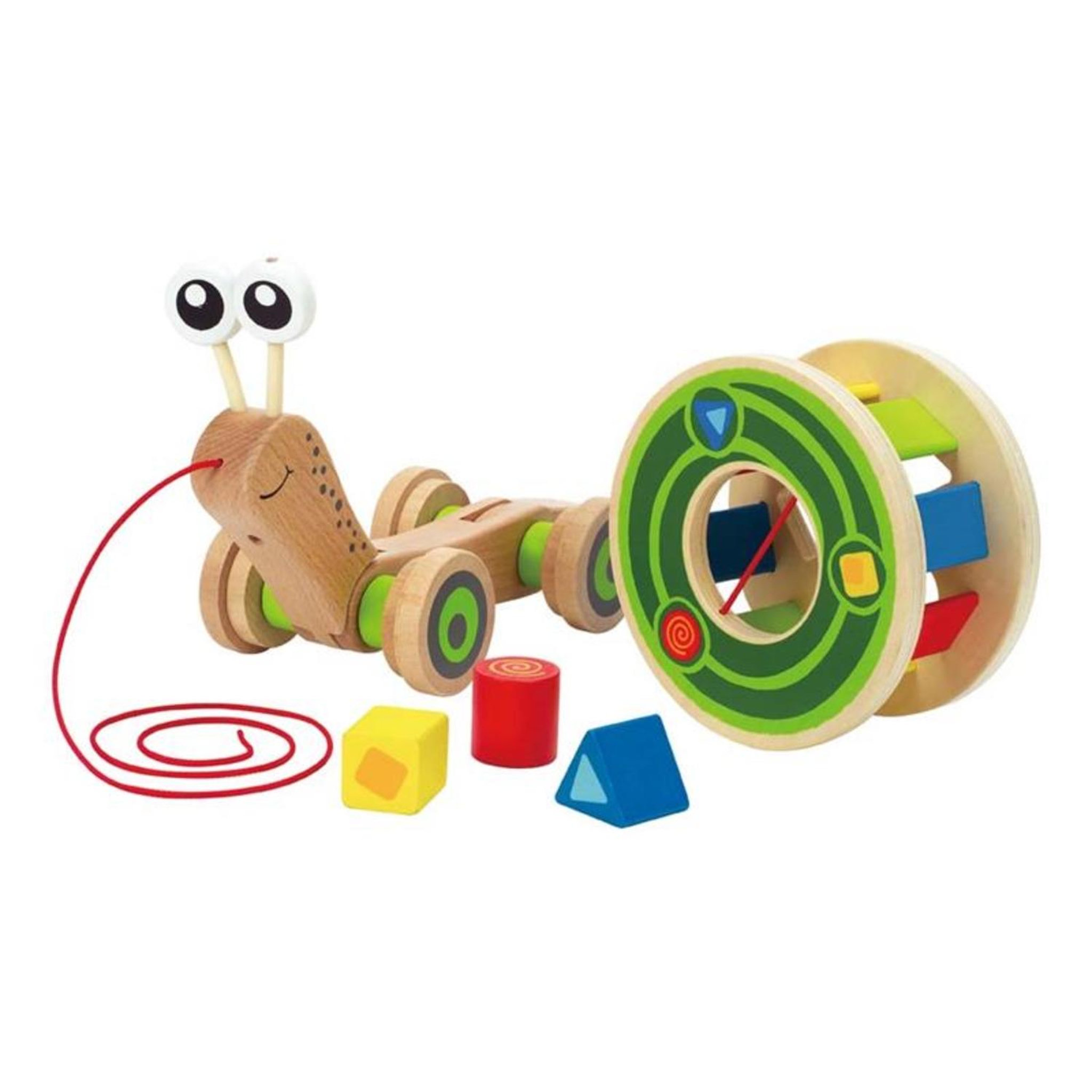 Voir la diapositive 4 : Hape Escargot roulant avec jeu de formes – hape