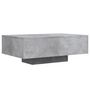 Voir la diapositive 3 : VIDAXL Table basse avec lumières LED gris béton 85x55x31 cm