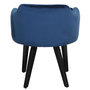 Voir la diapositive 6 : Paris Prix Lot de 20 Fauteuils en Velours  Scanda  70cm Bleu