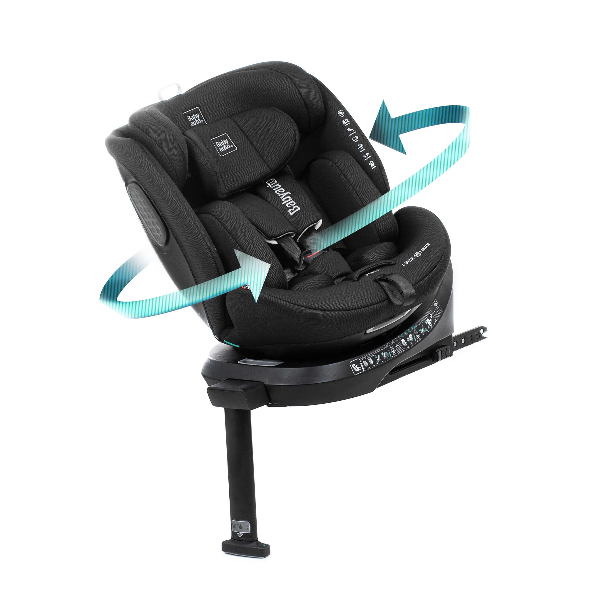Voir la diapositive 2 : BABYAUTO Siège auto core ifix support leg  40-150 cm