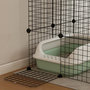 Voir la diapositive 4 : PAWHUT Cage chat intérieur - parc chat DIY - 4 niv. 5 portes hamac plateformes rampes - acier noir