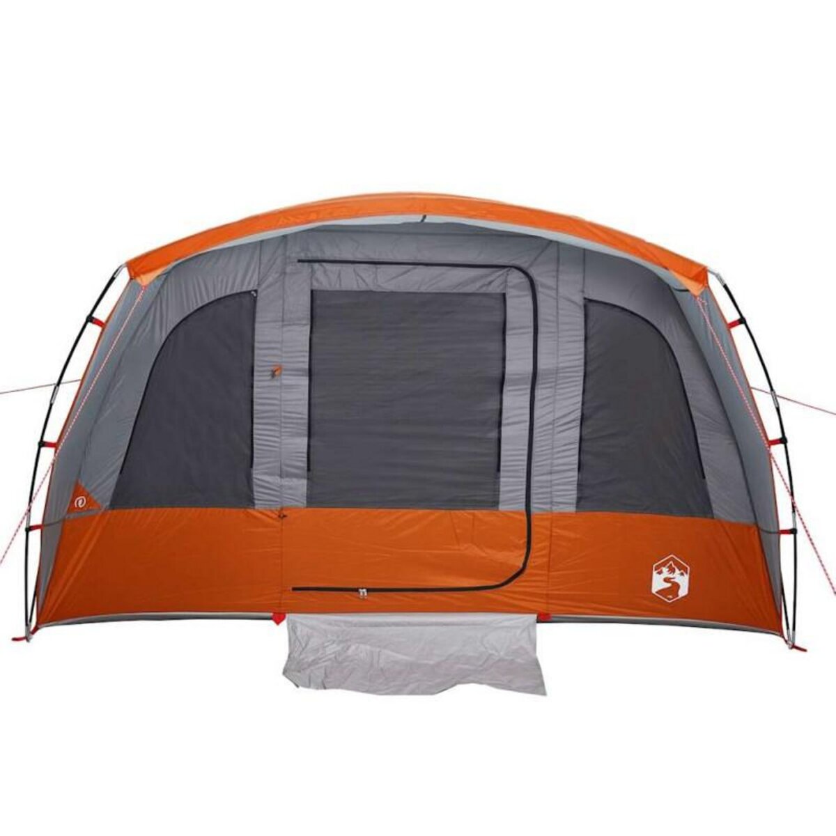 VIDAXL Tente familiale tunnel 8 personnes gris imperméable
