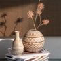Voir la diapositive 3 : Paris Prix Vase Boule en Porcelaine  Ethnique  19cm Beige