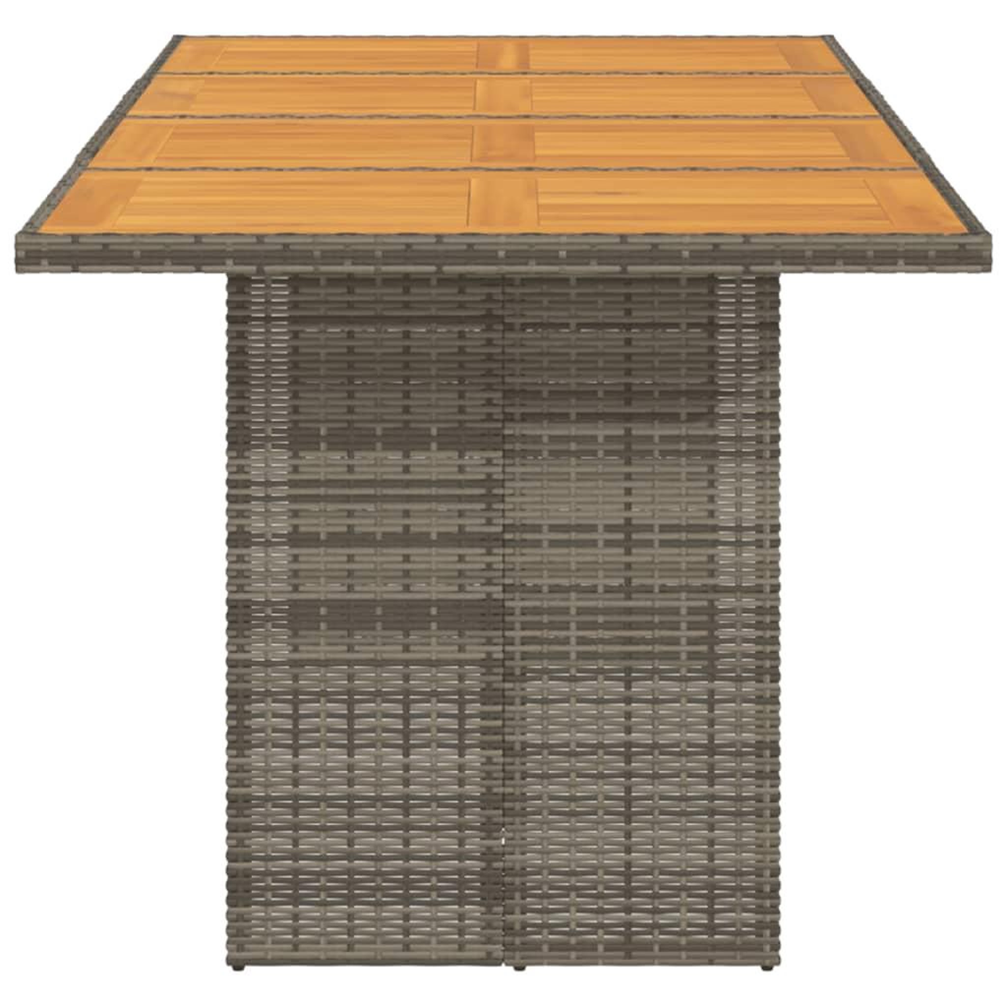 Voir la diapositive 4 : VIDAXL Table de jardin avec dessus en bois d'acacia gris 190x80x74 cm