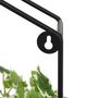 Voir la diapositive 4 : ATMOSPHERA Plante artificielle à suspendre avec pot en métal - Noir