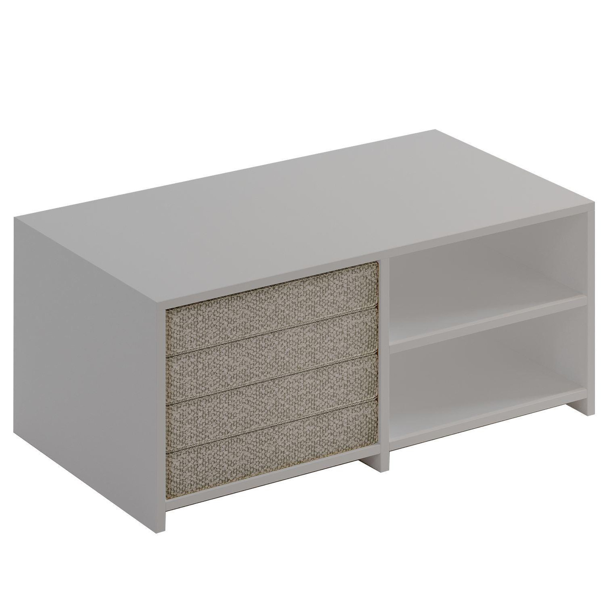 Habitat et Jardin Table basse en bois  gord  - 90 x 45 x 44 cm - blanc