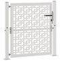 Voir la diapositive 3 : VIDAXL Porte de jardin acier resistant aux intemperies design croise