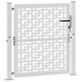 Voir la diapositive 3 : VIDAXL Porte de jardin acier resistant aux intemperies design croise