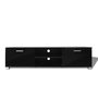 Voir la diapositive 3 : VIDAXL Meuble TV Noir brillant 140x40,5x35 cm