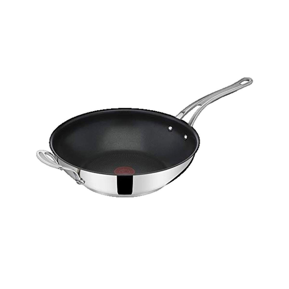 TEFAL Wok Tefal Thermo-Spot acier inoxydable 30 cm antiadhésif