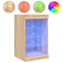 Voir la diapositive 2 : VIDAXL Buffet avec lumieres LED chene sonoma 41x37x67 cm