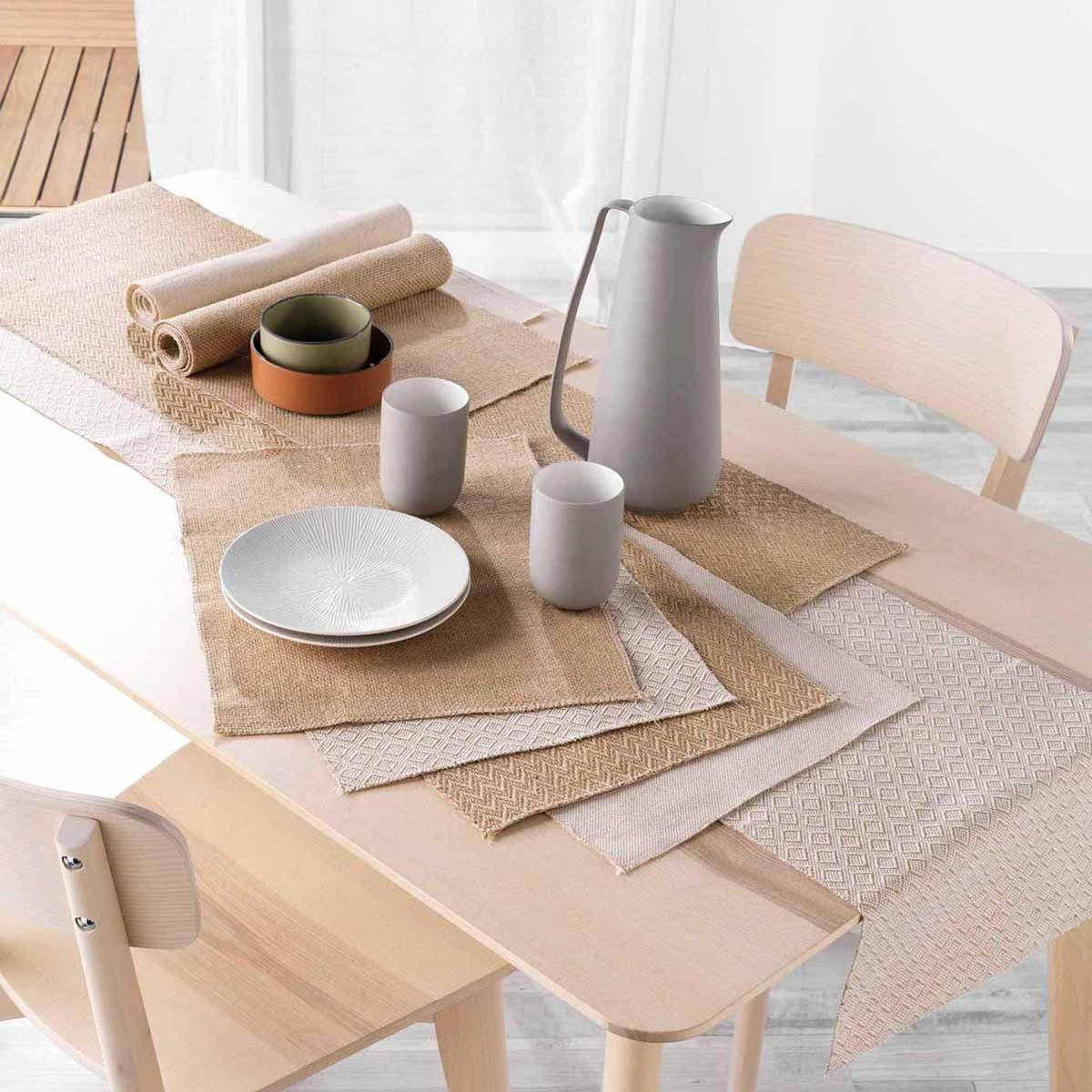 Paris Prix Chemin de Table en Jute  Leny  35x140cm Beige