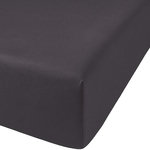 Home collection Drap housse 100% coton 57 fils. Coloris disponibles : Gris, Blanc, Jaune