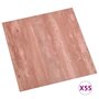 VIDAXL Planches de plancher autoadhesives 55 pcs PVC 5,11 m^2 Rouge