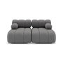 Voir la diapositive 1 : LISA DESIGN Ruby - canapé droit 4 places avec double méridienne - assise profonde - en velours texturé