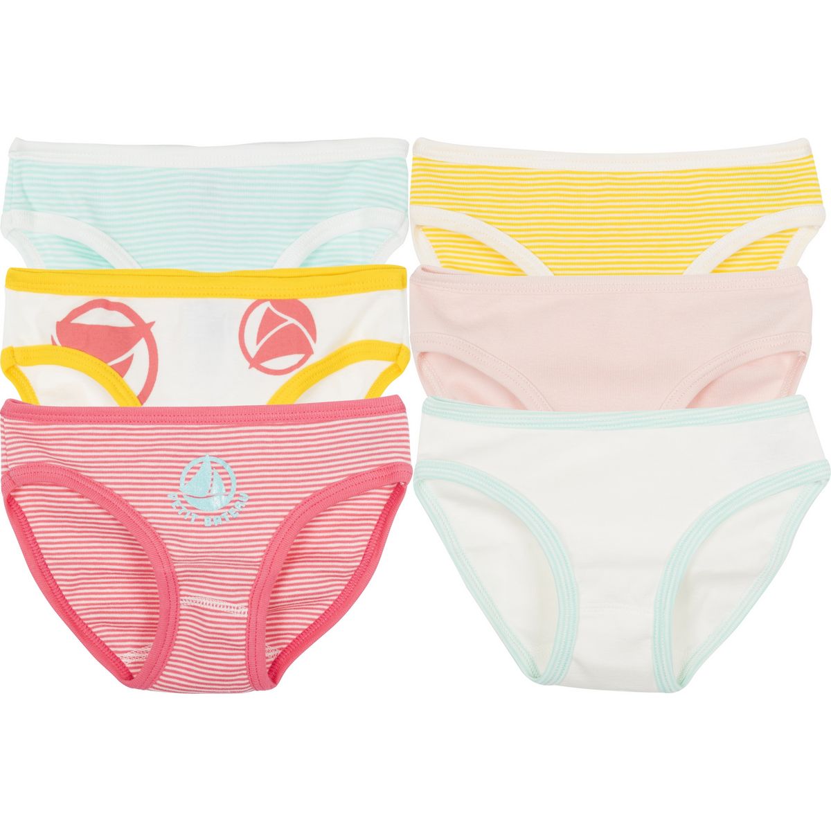 PETIT BATEAU Lot de 6 culottes fille